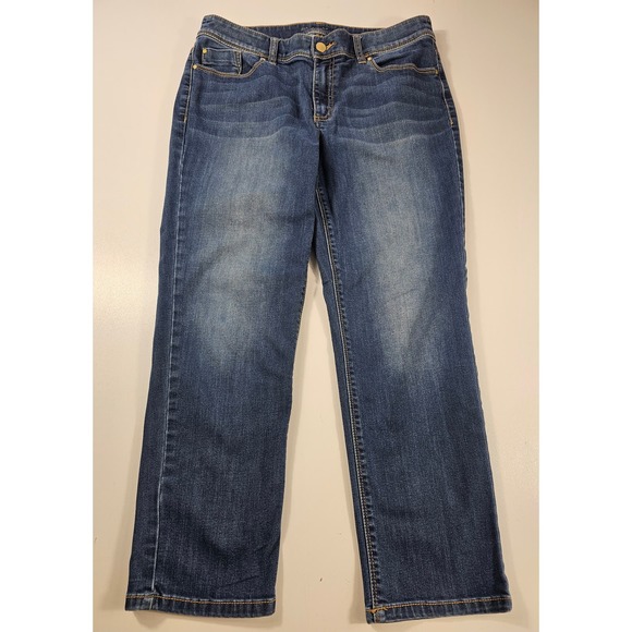 Chicos platinum ultimate fit size 0.5 regular (6) jeans pants career casual * - Picture 1 of 8